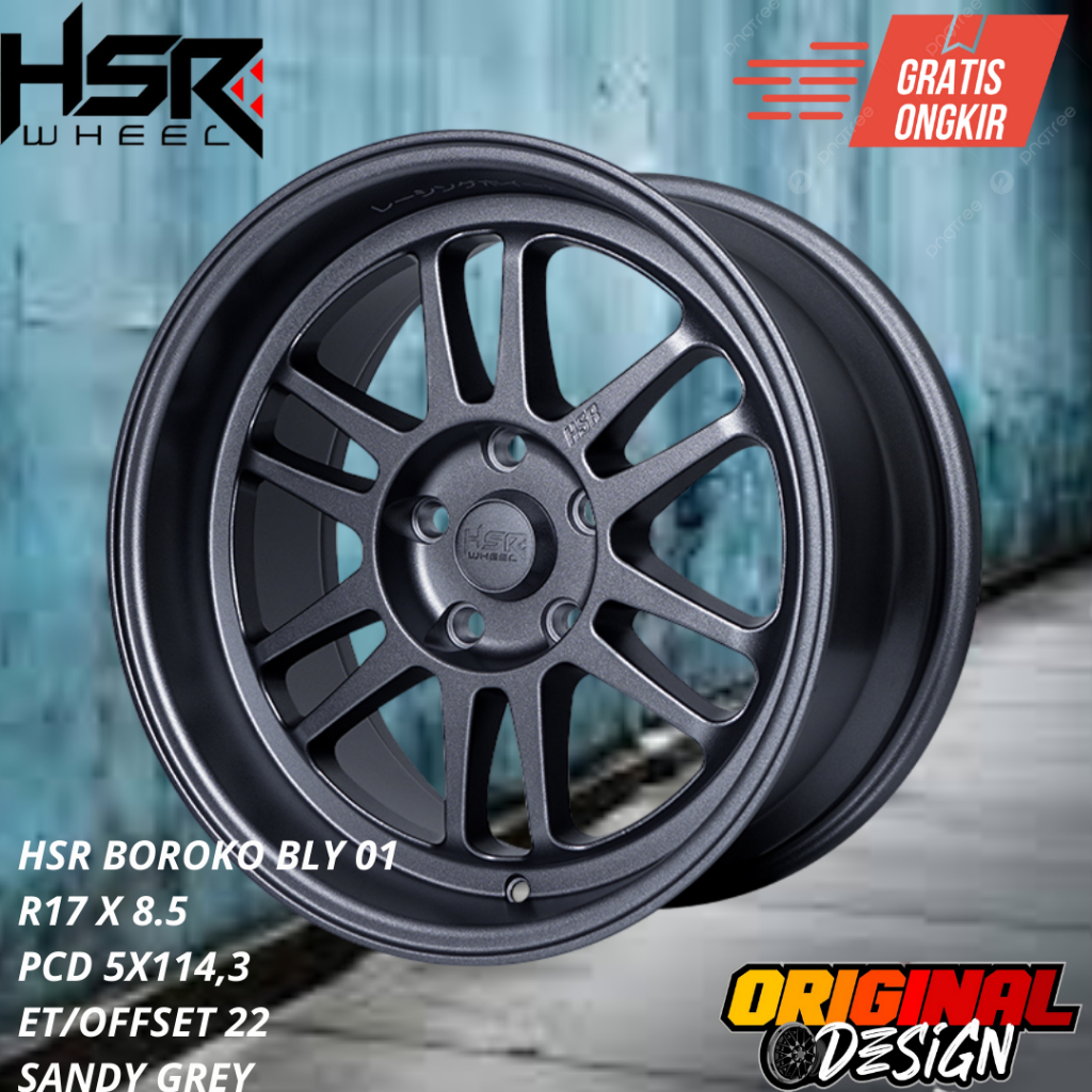 Velg mobil innova , rush , terios , xpander ring 17 PELEK HSR R17 BLY01