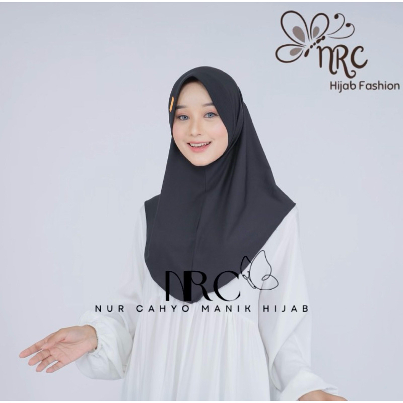 Bergo Hamidah Size M Label Besi Nutup Dada Termurah Hijab Instan PREMIUM (Hijab Instan Thin)