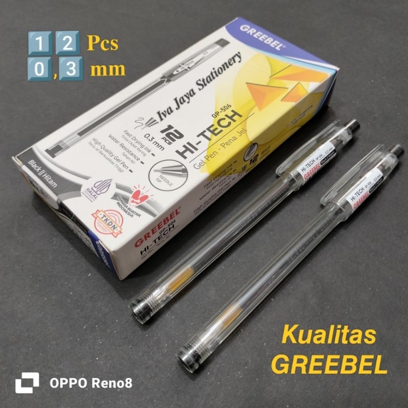 

1 Pak Pulpen Hitech Greebel Isi 12pcs (Tinta Hitam)