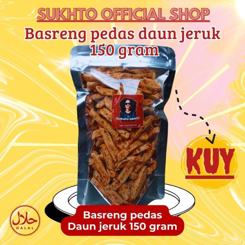 

Basreng premium pedas daun jeruk 150 gram