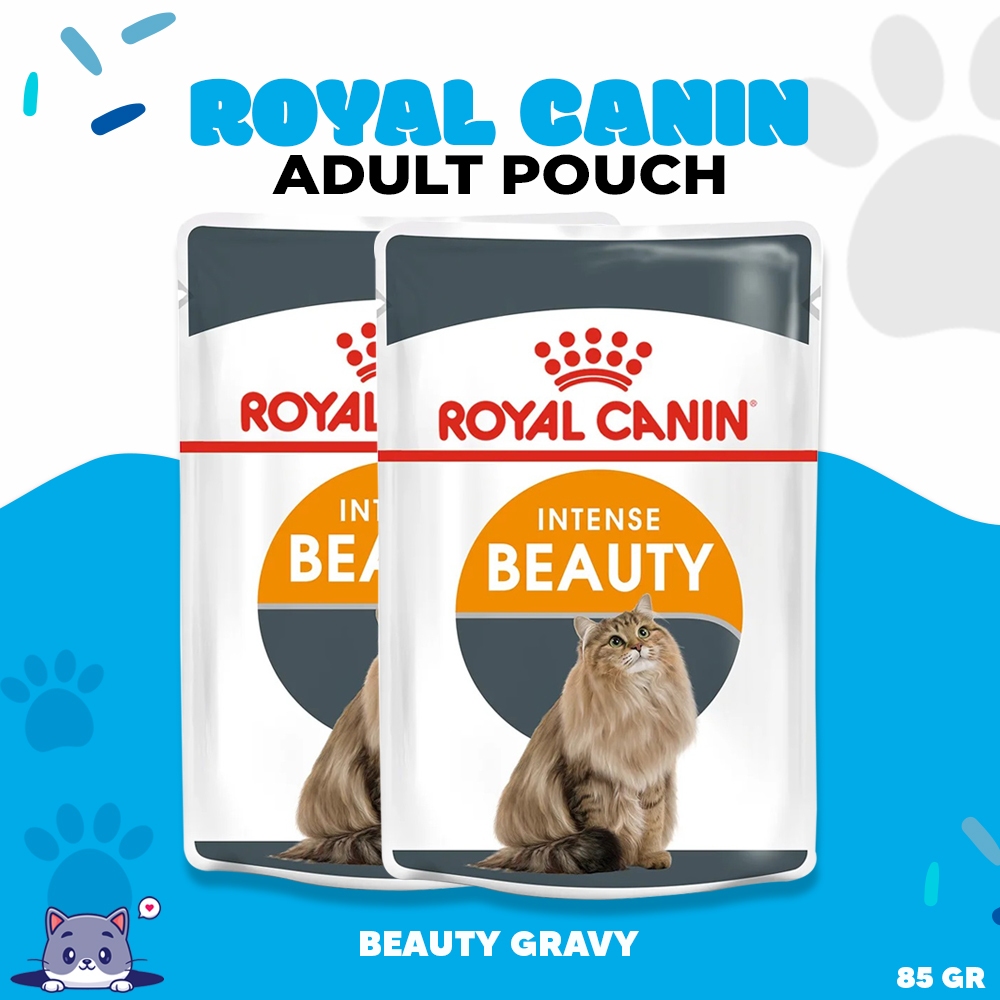 ROYAL CANIN POUCH BEAUTY GRAVY & JELLY ADULT - Makanan Basah Kucing