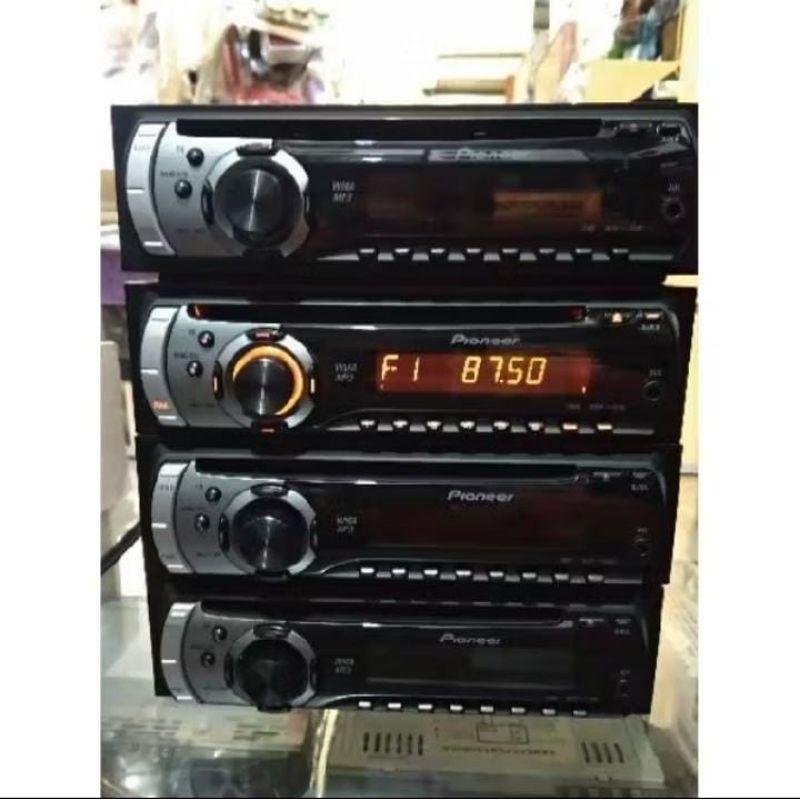 Singledin pioneer cd Mp 3 aux radio am fm headunit audio mobil