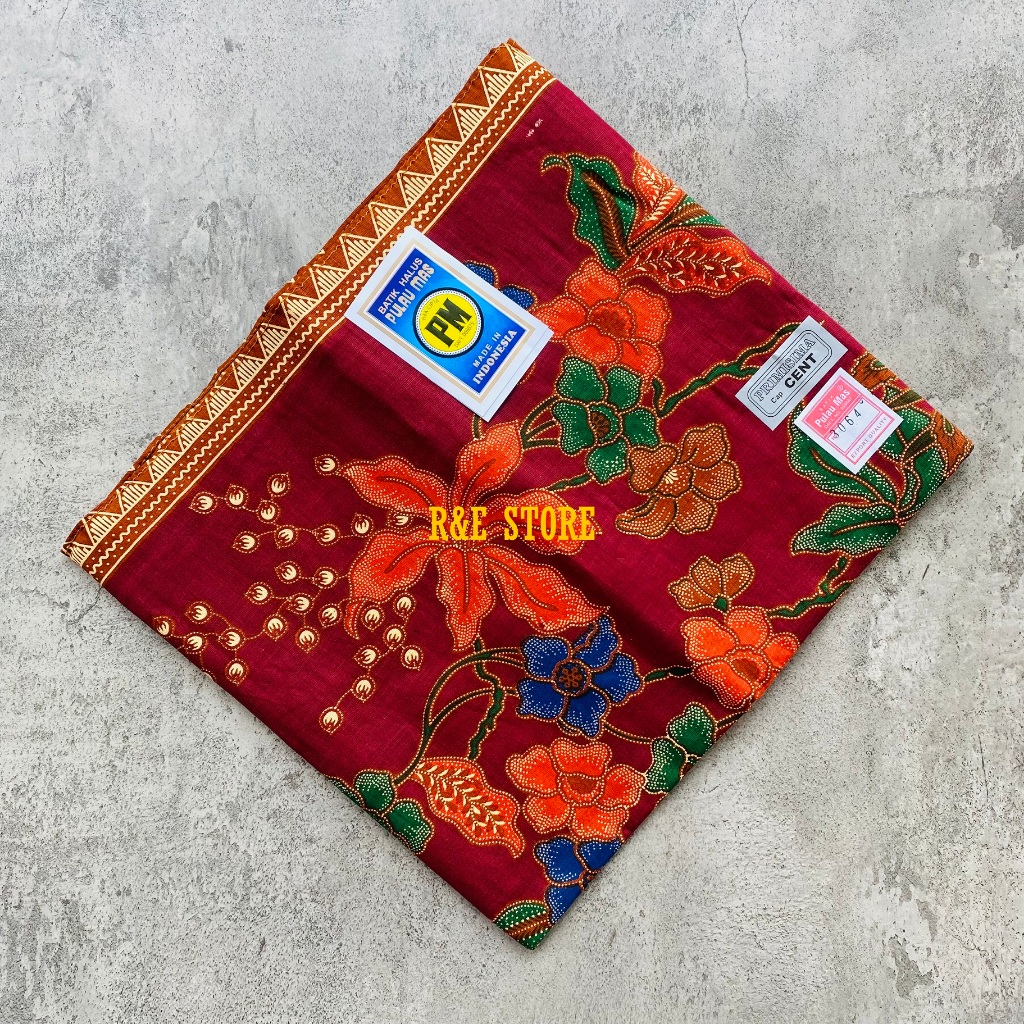KOL Kain Panjang Batik Kain PM Pulau Mas Cap Cent Jarik Batik Samping Kebat Tapih Sewek Kain Batik