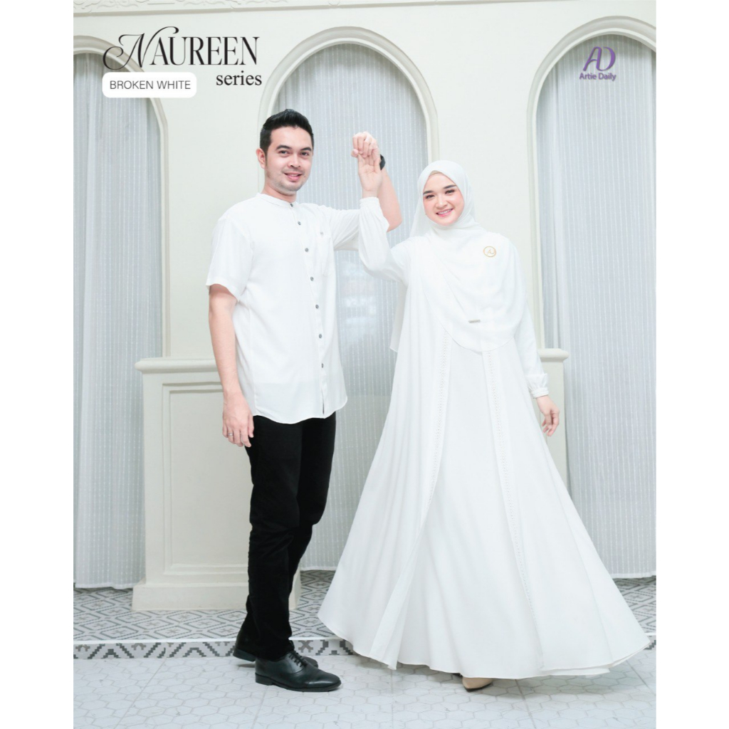 READY Sarimbit Couple White Naureen by Artie Daily