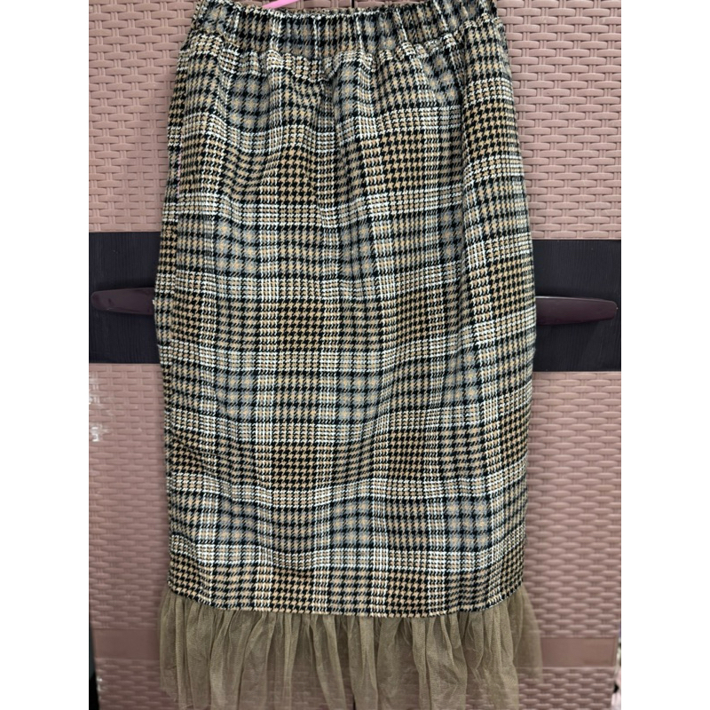 Rok Span motif kotak kotak