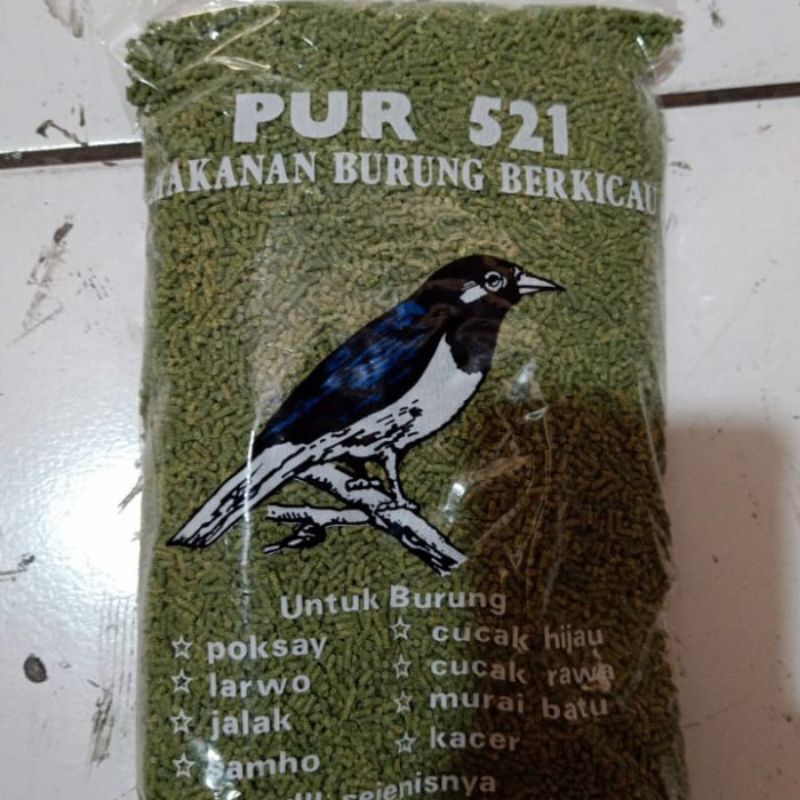 Pur Hijau 521 Pur Burung Kiloan Repack Pakan Jalak Trucuk Kutilang