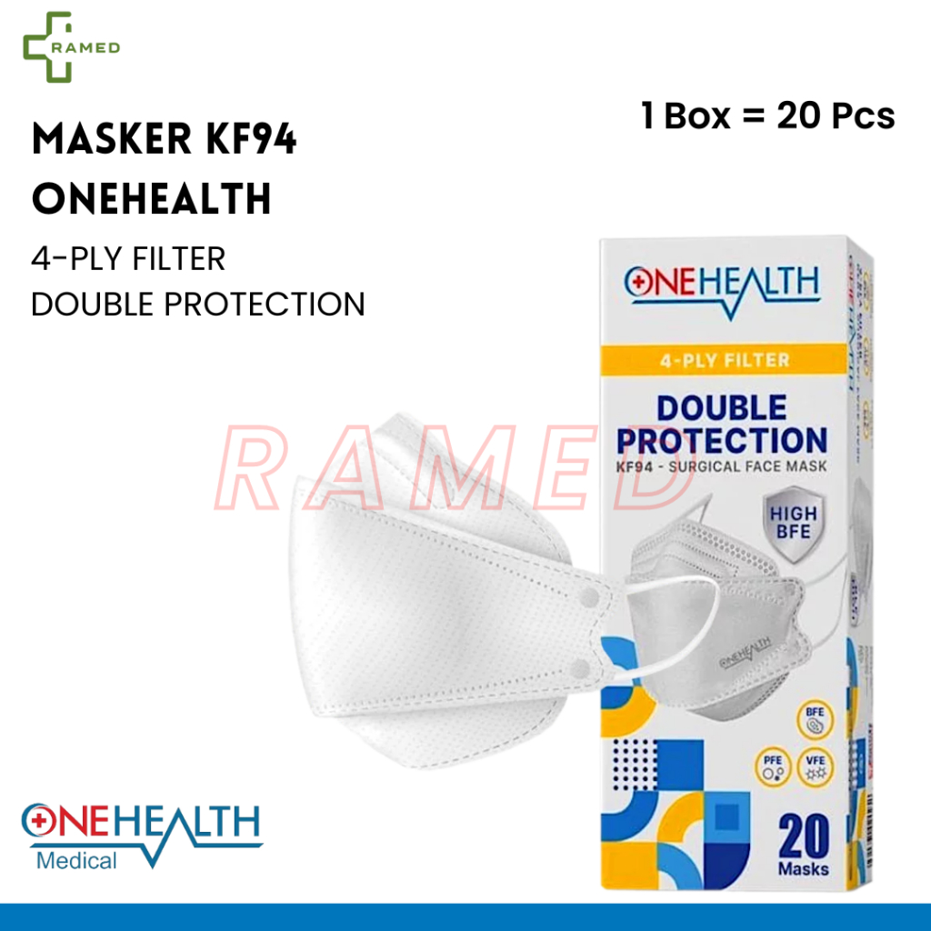 Masker KF94 OneHealth / Surgical Mask KF 94 isi 20 Pcs