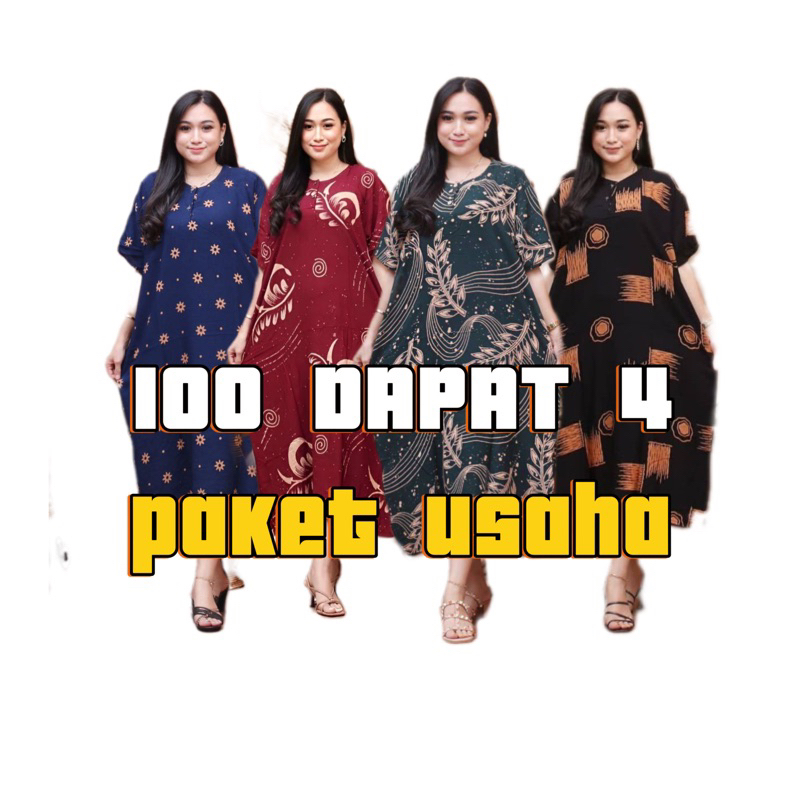 DASTER 100 dapat 3pcs || daster rayon jumbo lengan pendek bumil kancing depan busui