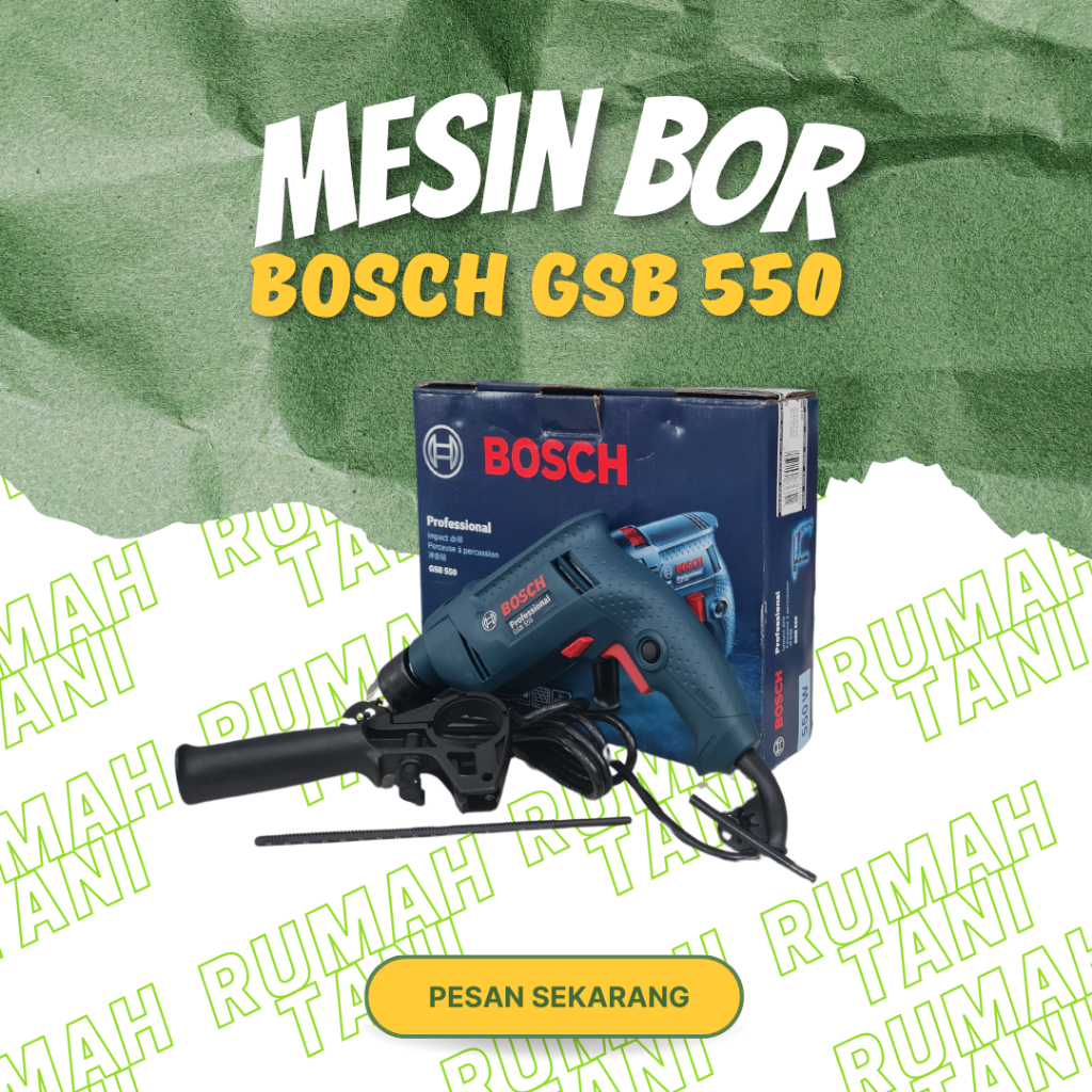 mesin bor listrik 550w bosch gsb 550 electric drill