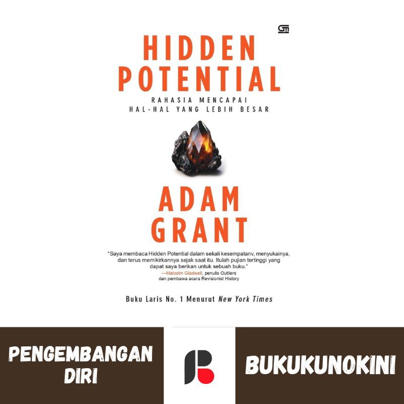 (Original, Segel) Buku Hidden Potential - Adam Grant (Gramedia GPU)
