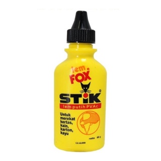 

Lem / Perekat Fox Stik Putih PVAC 60Gr