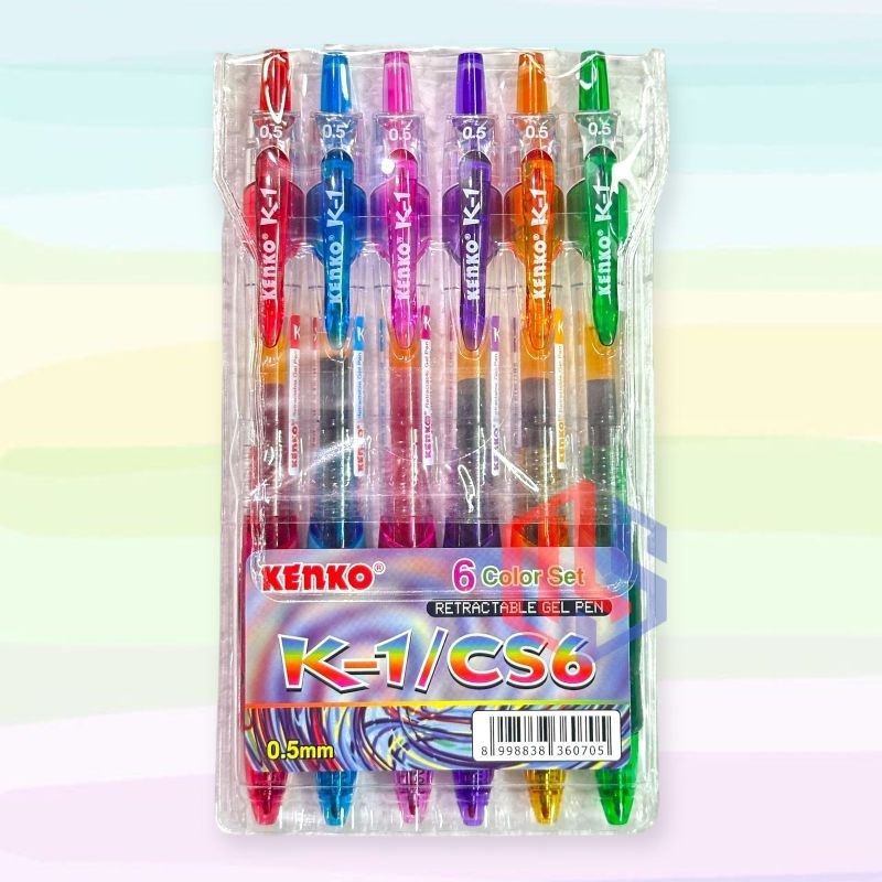 

Color Gel Pen Kenko 6 Warna K1/CS 6 (Set)