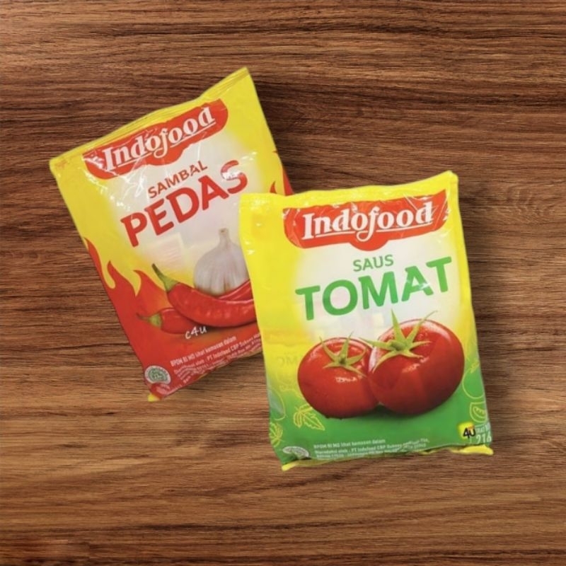 

[TERMURAH] INDOFOOD SAMBAL PEDAS/SAUS TOMAT (24 SACHET 8gr)