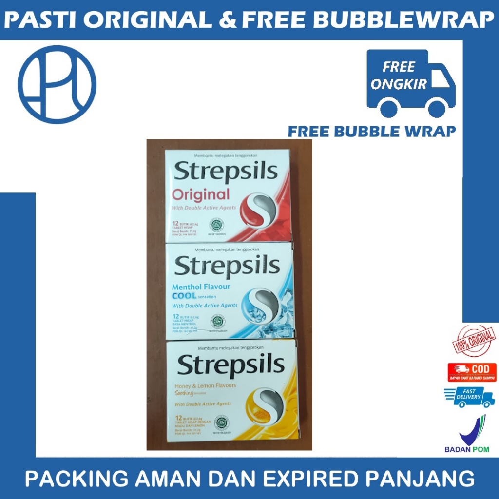 BARU STREPSILS BOX ISI 12 BUTIR TABLET HISAP