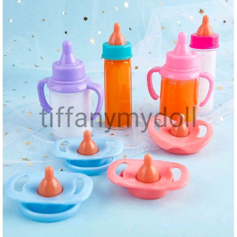 Botol susu boneka /Magic bottle kempeng  dot boneka Baby Alive / Mell chan doll / Reborn baby