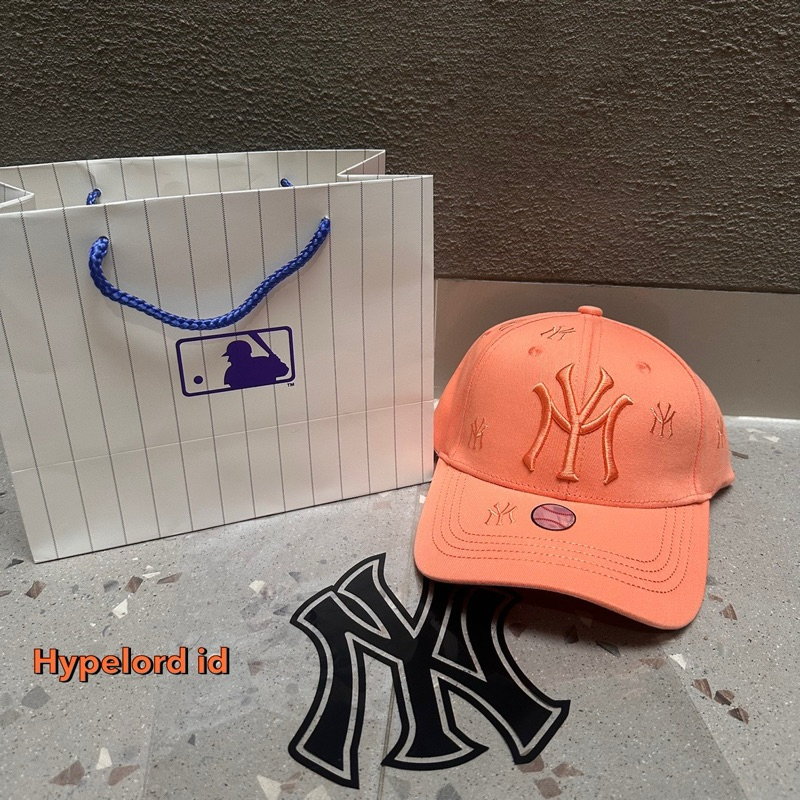 Topi Ny Newyork Cap Nyny Orange / Oren / Baseball cap with paperbag