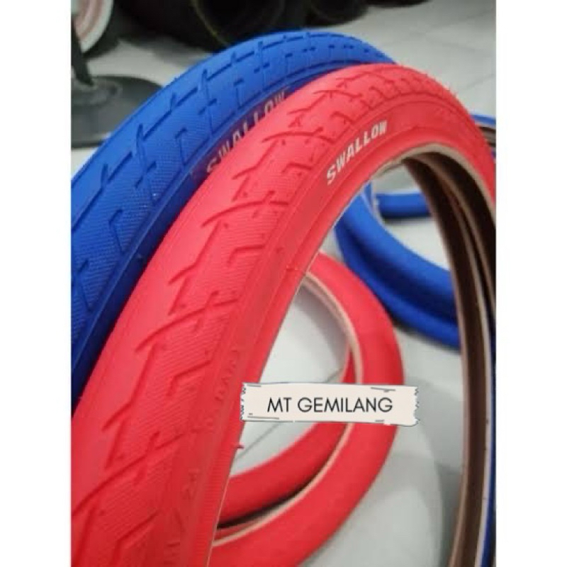 Ban Luar Sepeda 20×1.50 Warna Bmx Lipat Racing Swallow