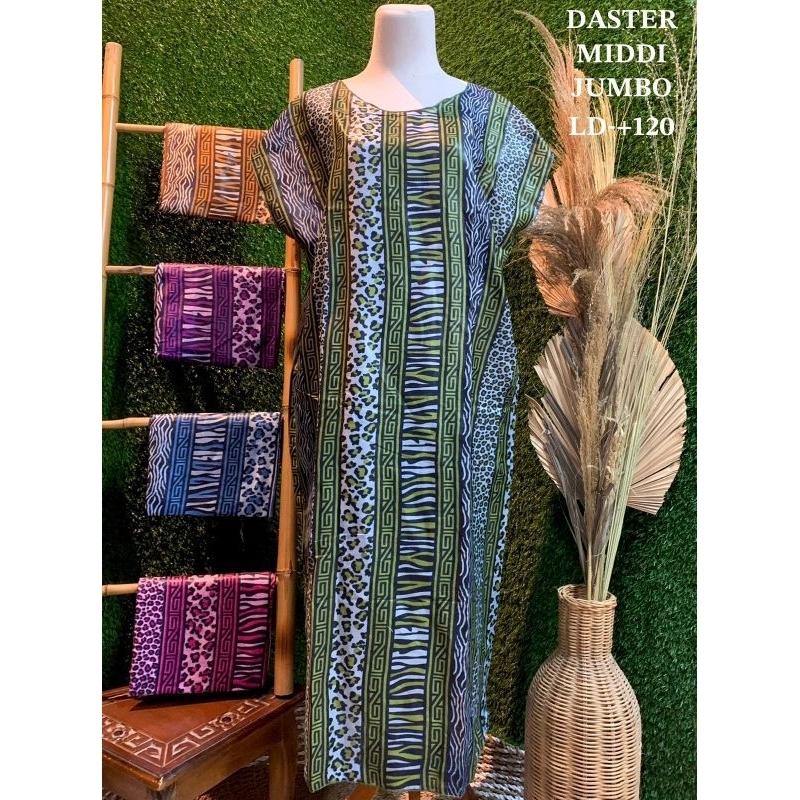 Daster midi jumbo tribal | daster wanita rayon adem | grosir daster kekinian