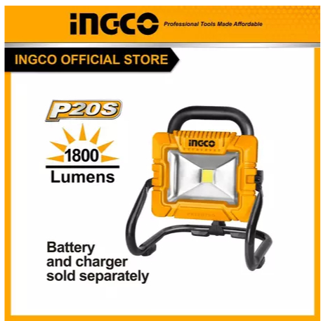 LAMPU SOROT 20 WATT LED CORDLESS 20V WORK LAMP INGCO CWLI2025