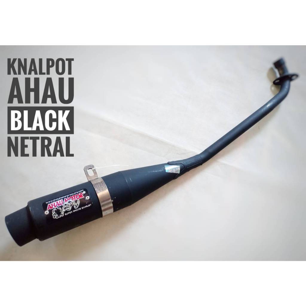 Knalpot AHAU black jupiter/kharisma/netral supra shogun bebek
