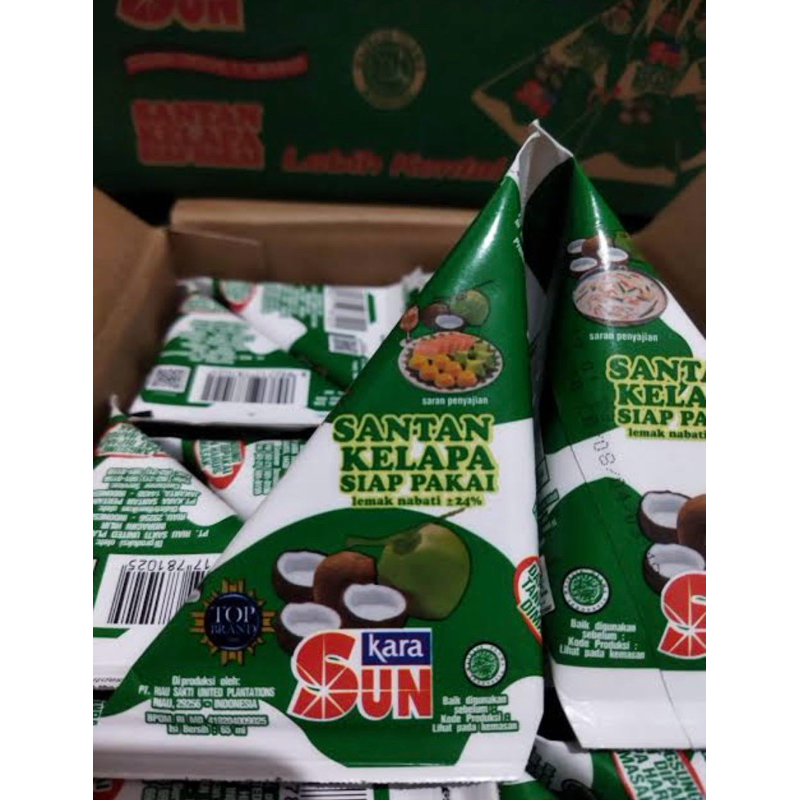 

Santan Kelapa kara SUN siap pakai 65ml