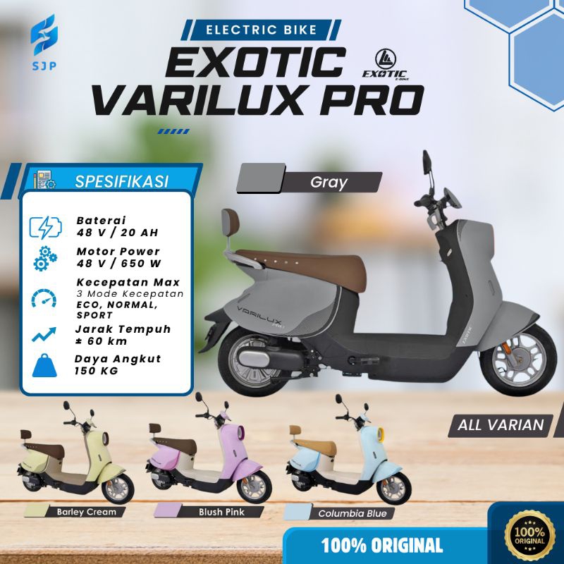 Sepeda listrik EXOTIC VARILUX PRO