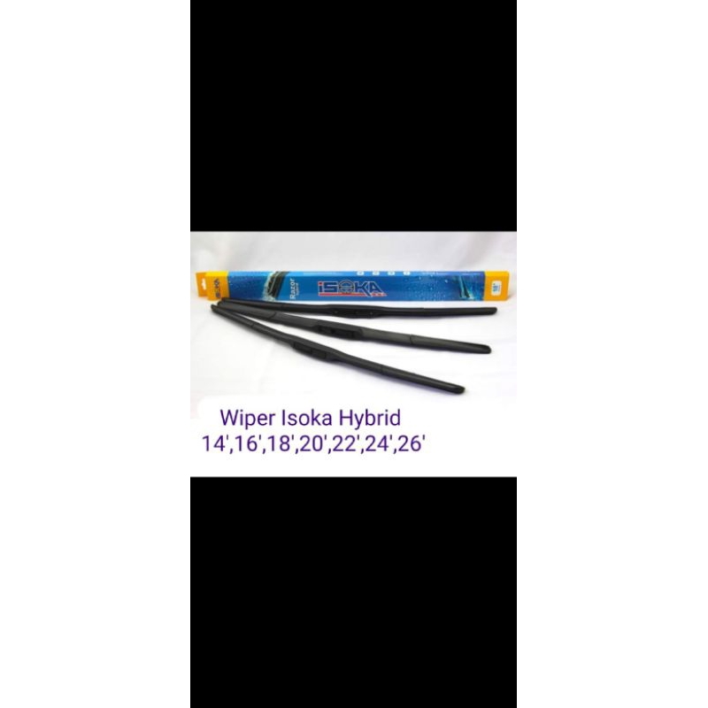 1pc ISOKA wiper kaca / kipas kaca mobil