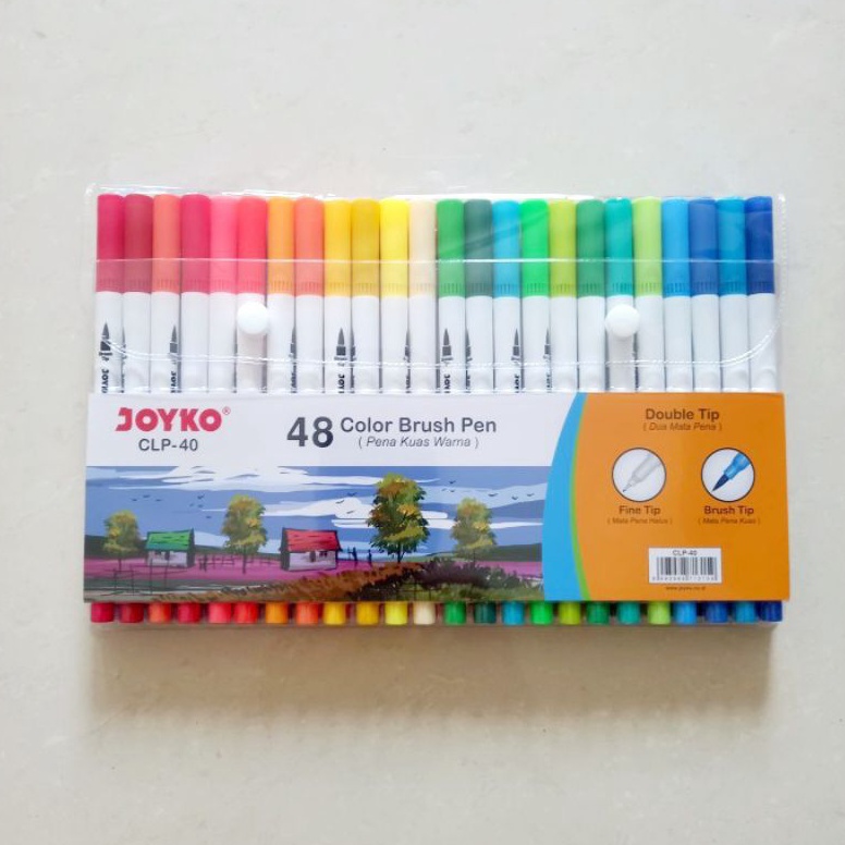 

KODE H6F4 MURAH Color Brush Pen Joyko CLP4 48 Warna