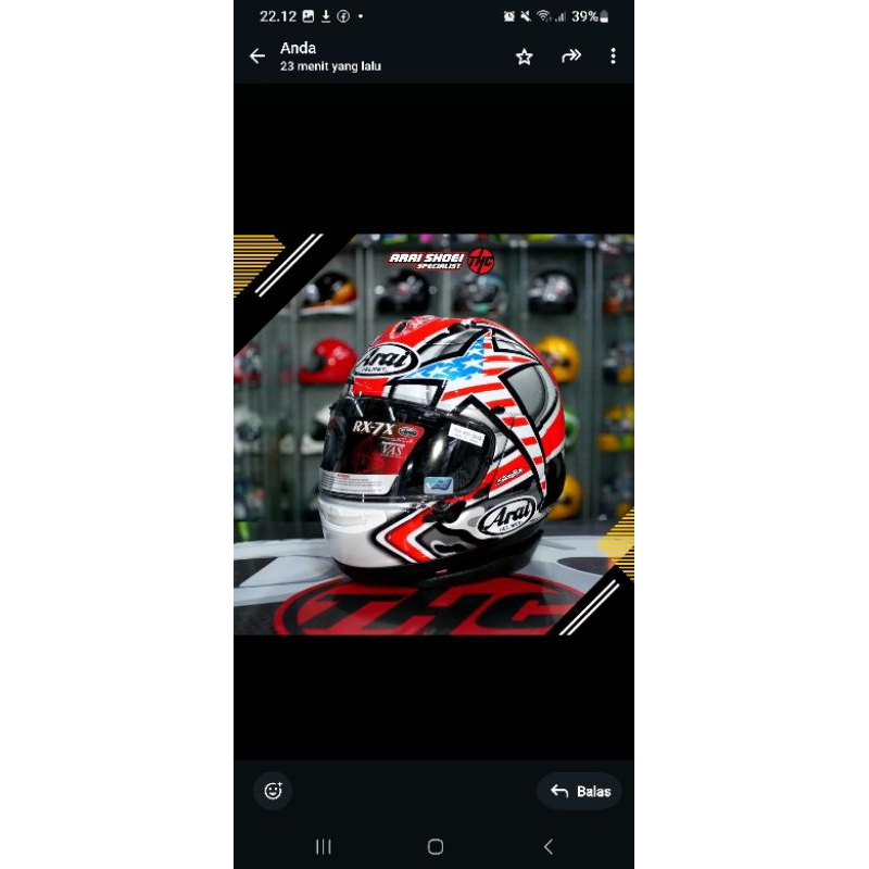 Helmet arai rx 7 full face original