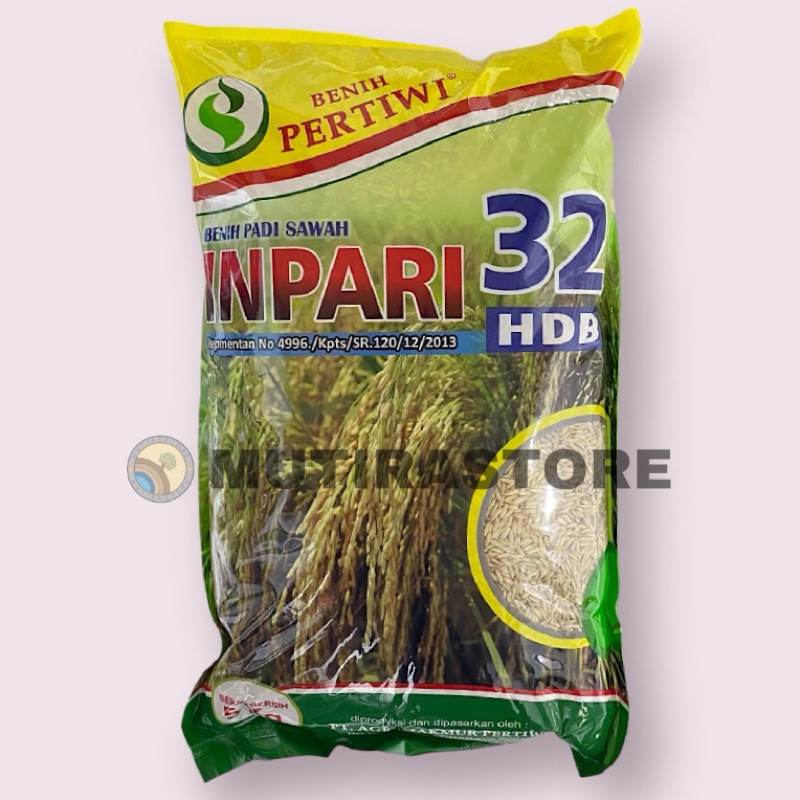 benih padi sawah unggul INPARI 32 HDB isi 5 kg benih pertiwi