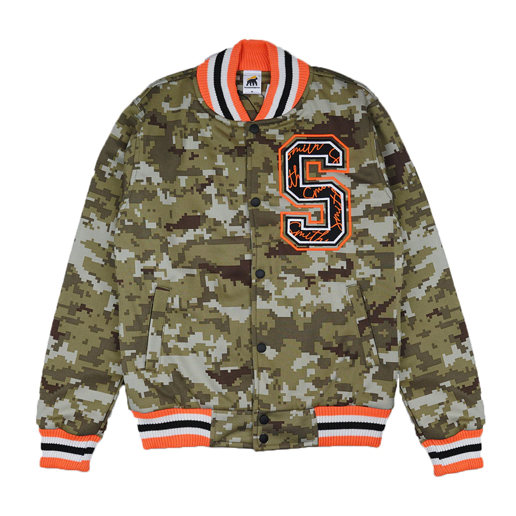 House of Smith PDG Jaket Varsity Pria - Pixel Camo Varsity - Jacket