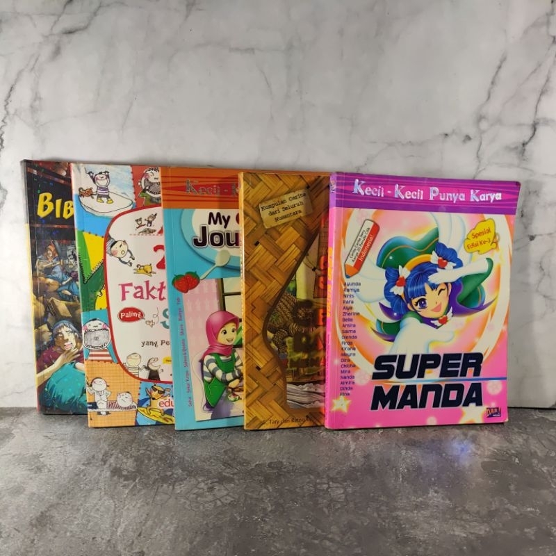 Buku Super Manda, 33 Cerita Rakyat Menak Jubkan, Kecil-Kecil Punya Karya My Culinary Journey, 234 Fa