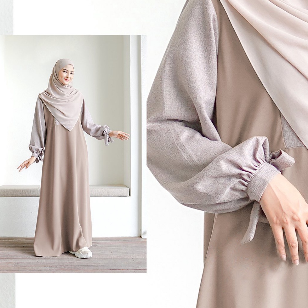 Spesial Update Elmaraz Id  Gamis Wanita Crinkle Airflow Gisela Baju Dress Wanita Muslim Kekinian Ter