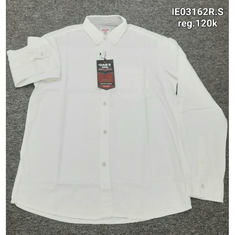 GABRIELLE KEMEJA & KOKO LENGAN PANJANG PUTIH PRIA ORIGINAL