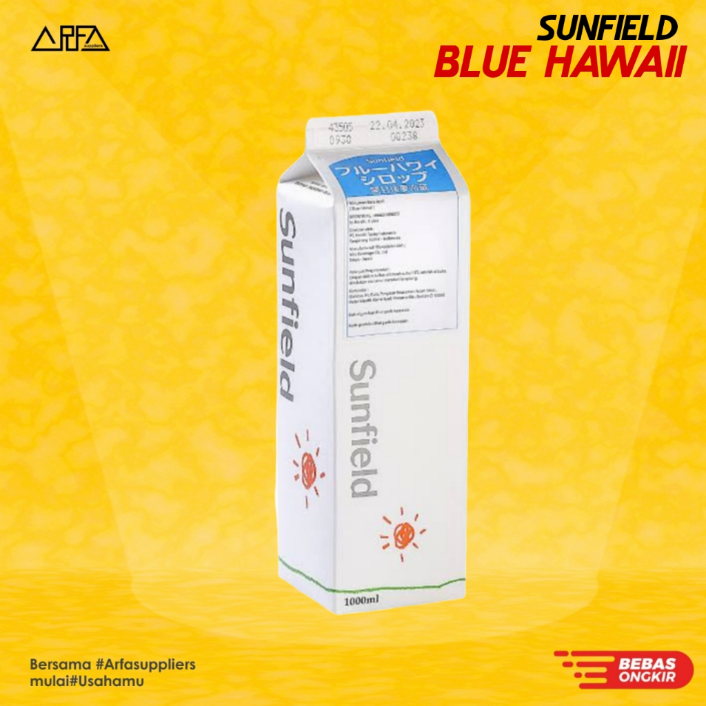 

Sunfield Blue Hawaii Fruit Concentrate Syrup (Sirup Konsentrat Buah) 1L