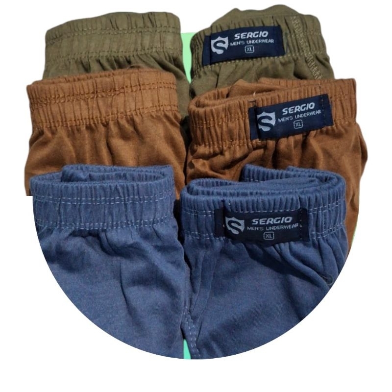 12 pcs cd celana dalam pria dewasa sergio/crocodile size M L XL 3L // cd celana dalam pria dewasa po