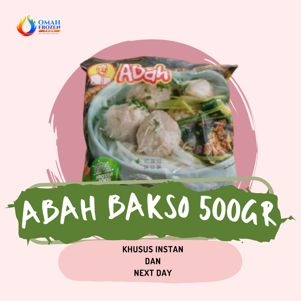 

Abah Bakso Sapi 500gr (KHUSUS INSTANT & NEXT DAY)