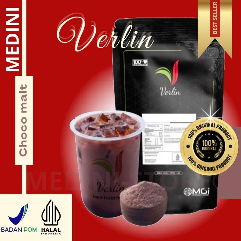 

Verlin Powder (CHOCOLATE MALT) Minuman Bubuk Instan Premium Kemasan /Item Termurah di Shopee