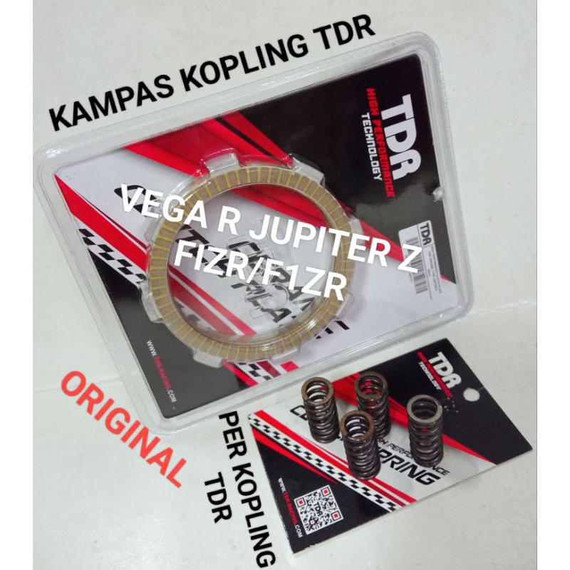 PAKETAN KOPLING KAMPAS KANVAS KOPLING RACING TDR PLUS PER KOPLING TDR RACING HARIAN/TOURING JUPITER 