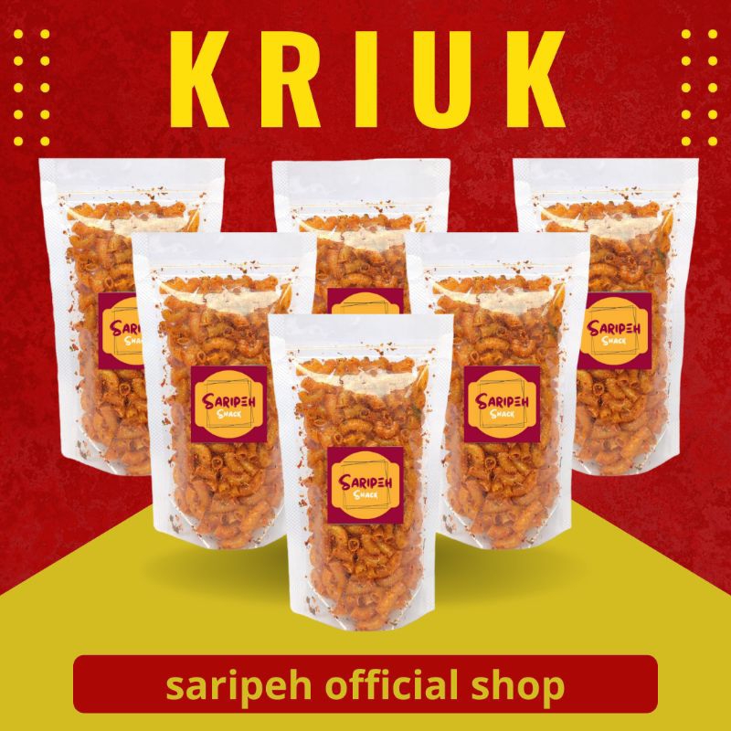 

Makaroni KRIUK 50 gram Original Pedas Daun Jeruk Kriuk saripeh snack