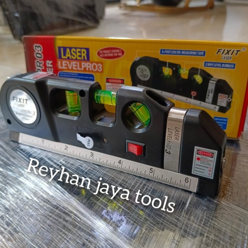 Alat pertukangan laser level pro 3 alat ukur alat tukang serbaguna