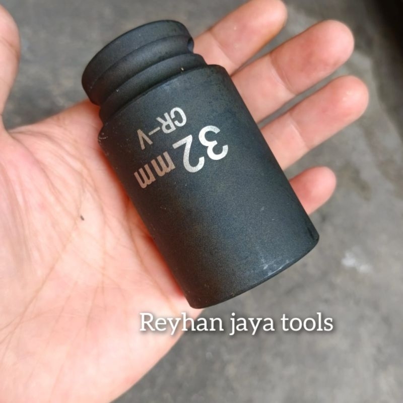 Kunci sok deep impact 1/2 inch 10 12 13 14 17 18 19 22 24 27 30 32 33 34 35 36 mm CR-V Kunci impact 