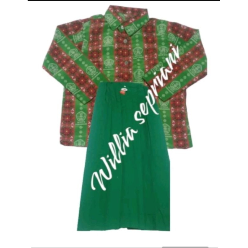 setelan batik SD kota Pekanbaru tangan panjang/seragam batik SD kota Pekanbaru / batik khusus Pekanb