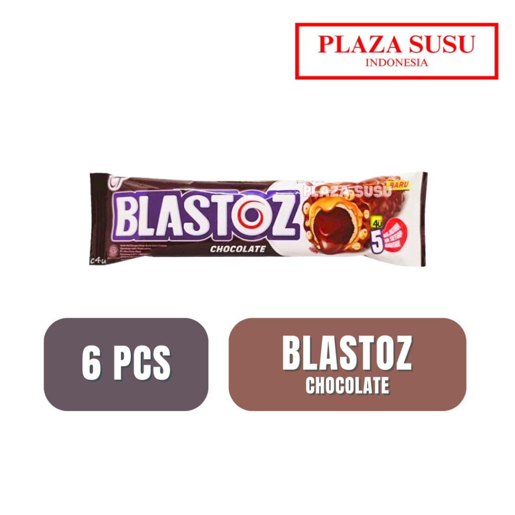 

6 PCS - CAMILAN BLASTOZ CHOCOLATE STICK MAKANAN RINGAN COKLAT WAFER ROLL