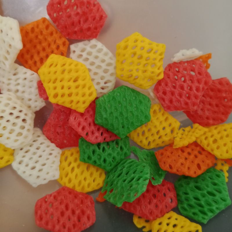 

KERUPUK TARO KEMBUNG (MENTAH) WARNA WARNI GURIH RENYAH