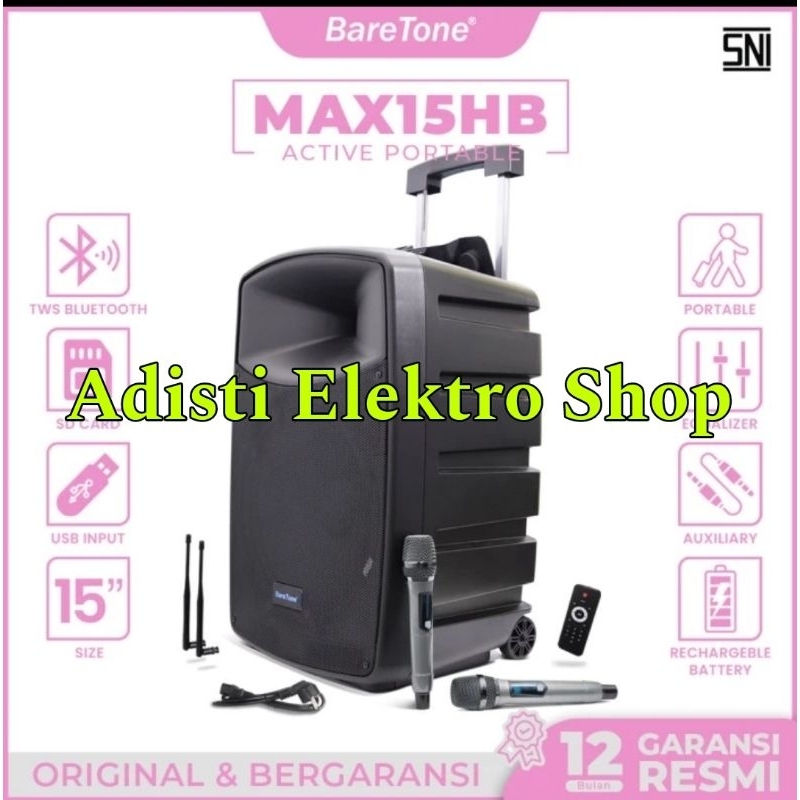 speaker portable Meeting baretone 15 inch max-15hb max15hb 600watt speaker baretone 15inch max15hb o