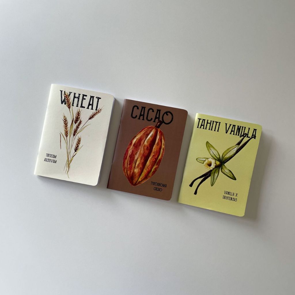 

Aksara MISE EN PLACE Notebook - Pastry Products Series / Kitchen Notebook / Pocket Book