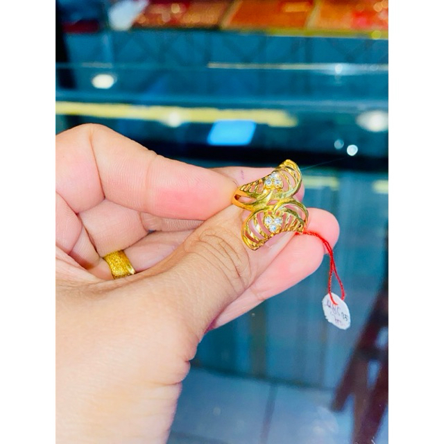 Cincin Emas Wanita Asli 16K(karat)/Cap700