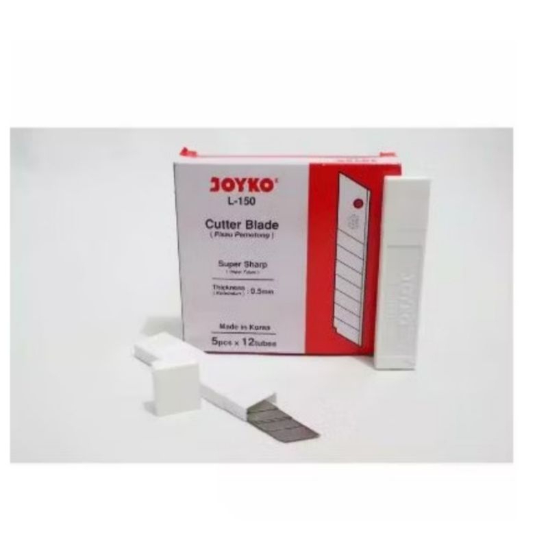 

Cutter Blade Refill Isi Pisau Pemotong Joyko L-150 1 Tube 5 Pcs