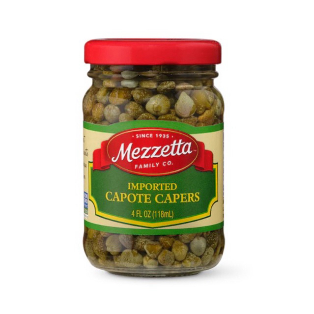 

MEZZETTA Imported Capote Capers 4 fl oz for cooking pasta, Mediterranean cookings